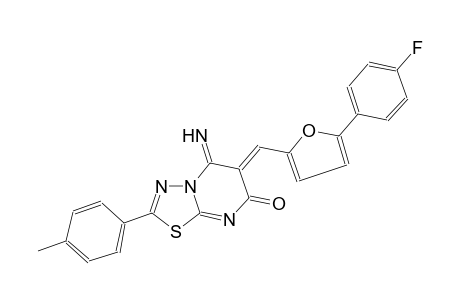 7H-[1,3,4]thiadiazolo[3,2-a]pyrimidin-7-one, 6-[[5-(4-fluorophenyl)-2-furanyl]methylene]-5,6-dihydro-5-imino-2-(4-methylphenyl)-, (6Z)-