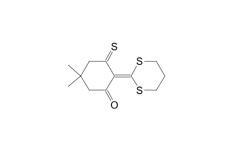 Cyclohexanone, 2-(1,3-dithian-2-ylidene)-5,5-dimethyl-3-thioxo-