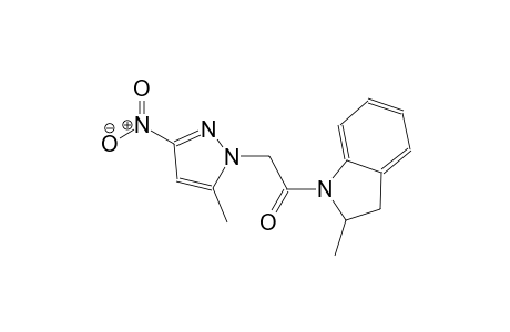 2-methyl-1-[(5-methyl-3-nitro-1H-pyrazol-1-yl)acetyl]indoline