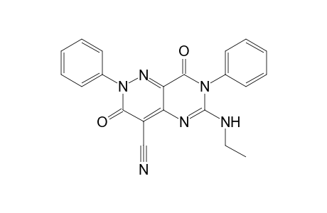 4-Cyano-2,7-diphenyl-6-ethylamino-pyrimido[5,4-c]pyridazine-3,8-dione