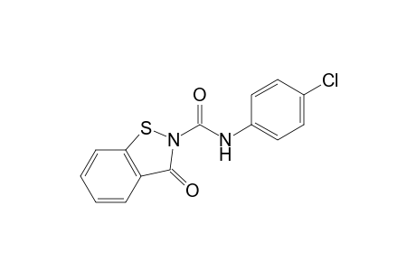 1,2-Benzisothiazole-2(3H)-carboxamide, N-(4-chlorophenyl)-3-oxo-