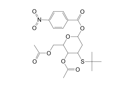 4,6-Di-O-Acetyl-3-(t-butylthio)-2,3-dideoxy-1-O-(p-nitrobenzoyl)-D-arabino-hexopyranose