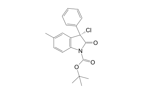 (3S)-tert-butyl 3-chloro-5-methyl-2-oxo-3-phenylindoline-1-carboxylate