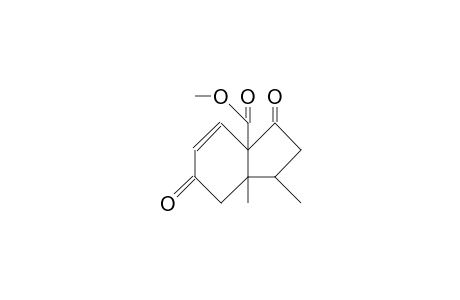 (3R*,3AS*,7aR*)-2,3,3a,7a-tetrahydro-3,3a-dimethyl-1,5(4H)-dioxo-indene-7a-carboxylic acid, methyl ester