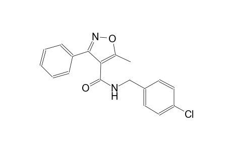 N-(4-chlorobenzyl)-5-methyl-3-phenyl-4-isoxazolecarboxamide