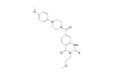 4(1H)-quinazolinone, 2,3-dihydro-3-(2-methoxyethyl)-7-[[4-(4-methoxyphenyl)-1-piperazinyl]carbonyl]-2-thioxo-