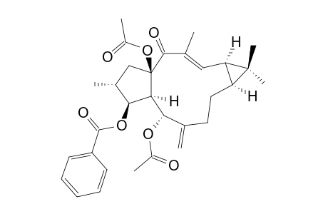 (2R,3S,4R,5R,9S,11S,15R)-5,15-DIACETOXY-3-BENZOYLOXY-14-OXOLATHYRA-6(17),12E-DIENE