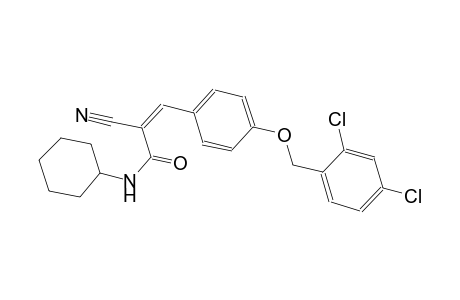 (2Z)-2-cyano-N-cyclohexyl-3-{4-[(2,4-dichlorobenzyl)oxy]phenyl}-2-propenamide