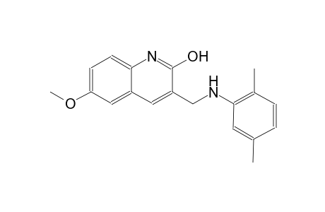 3-[(2,5-dimethylanilino)methyl]-6-methoxy-2-quinolinol