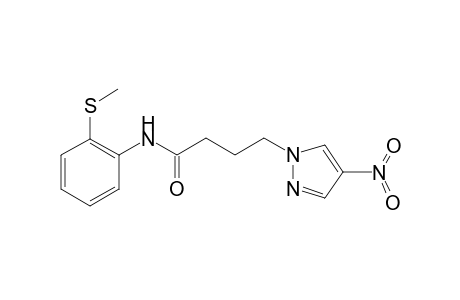 1H-Pyrazole-1-butanamide, N-[2-(methylthio)phenyl]-4-nitro-