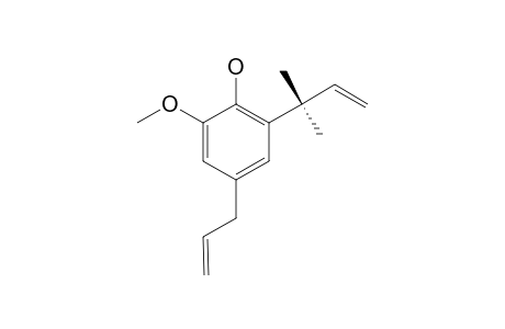 4-ALLYL-2-METHOXY-6-(2-METHYL-BUT-3-EN-2-YL)-PHENOL