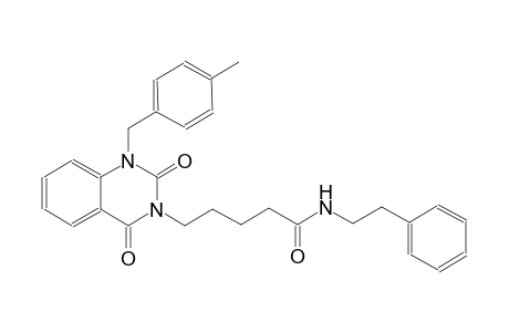 5-(1-(4-methylbenzyl)-2,4-dioxo-1,4-dihydro-3(2H)-quinazolinyl)-N-(2-phenylethyl)pentanamide