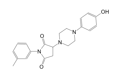 3-[4-(4-hydroxyphenyl)-1-piperazinyl]-1-(3-methylphenyl)-2,5-pyrrolidinedione