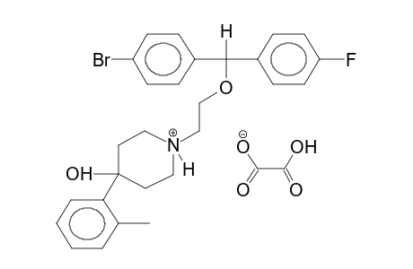 1-[2-(4-BROMO-4'-FLUOROBENZHYDRYLOXY)ETHYL]-4-(2-METHYLPHENYL)-PIPERIDIN-4-OL, OXALATE