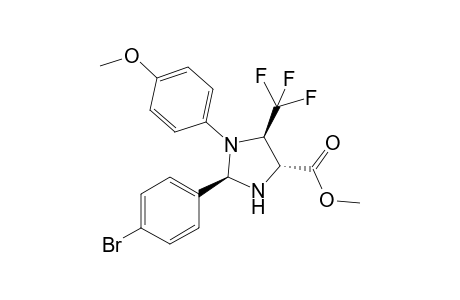 Methyl 2-(4-bromophenyl)-1-(4-methoxyphenyl)-5-(trifluoromethyl)imidazolidine-4-carboxylate