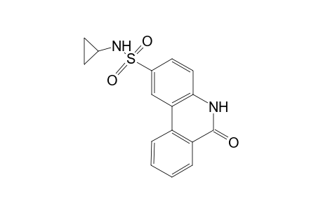 2-Phenanthridinesulfonamide, N-cyclopropyl-5,6-dihydro-6-oxo-