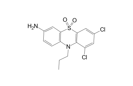 7,9-Dichloro-10-propyl-10H-phenothiazin-3-amine 5,5-dioxide