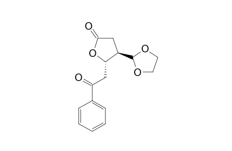 4-[1,3]-DIOXOLAN-2-YL-5-(2'-OXO-2'-PHENYLETHYL)-DIHYDROFURAN-2-ONE