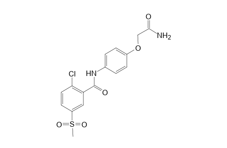 Benzamide, N-[4-(2-amino-2-oxoethoxy)phenyl]-2-chloro-5-(methylsulfonyl)-