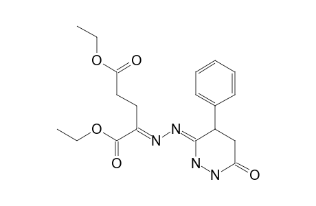 DIETHYL-2-[(1,4,5,6-TETRAHYDRO-6-OXO-4-PHENYL-3-PYRIDAZINYL)-HYDRAZONO]-PENTANEDIOATE