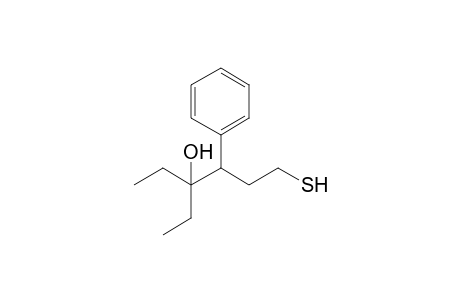 3-Ethyl-4-phenyl-6-sulfanyl-hexan-3-ol