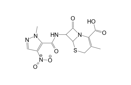 3-methyl-7-{[(1-methyl-4-nitro-1H-pyrazol-5-yl)carbonyl]amino}-8-oxo-5-thia-1-azabicyclo[4.2.0]oct-2-ene-2-carboxylic acid