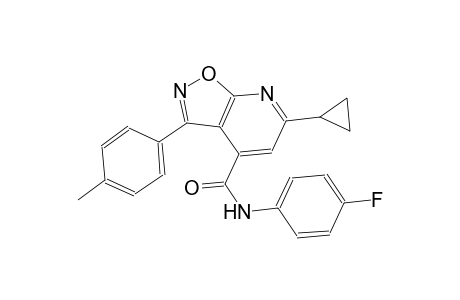 isoxazolo[5,4-b]pyridine-4-carboxamide, 6-cyclopropyl-N-(4-fluorophenyl)-3-(4-methylphenyl)-