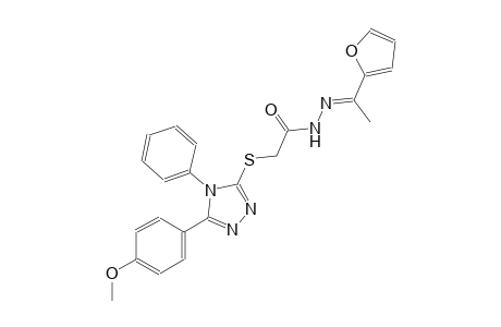 acetic acid, [[5-(4-methoxyphenyl)-4-phenyl-4H-1,2,4-triazol-3-yl]thio]-, 2-[(E)-1-(2-furanyl)ethylidene]hydrazide
