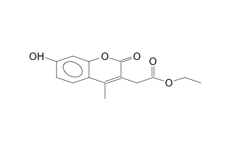 2-(7-hydroxy-2-keto-4-methyl-chromen-3-yl)acetic acid ethyl ester