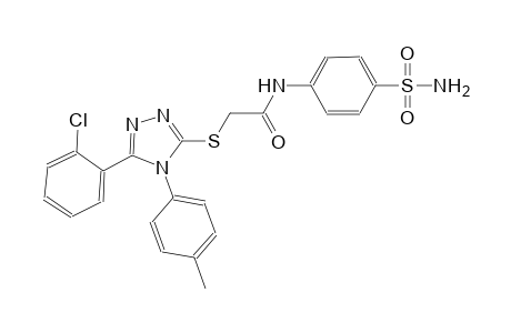 N-[4-(aminosulfonyl)phenyl]-2-{[5-(2-chlorophenyl)-4-(4-methylphenyl)-4H-1,2,4-triazol-3-yl]sulfanyl}acetamide