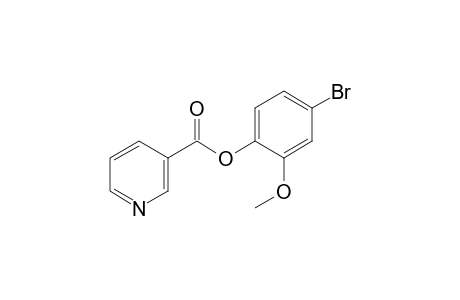 Nicotinic acid, 2-methoxy-4-bromophenyl ester