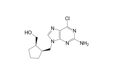 (+-)-cis-2-Amino-6-chloro-9-[2-(hydroxymethyl)cyclopentylmethyl]purine