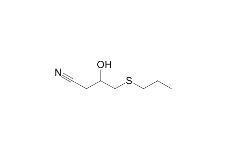 Butanenitrile, 3-hydroxy-4-(propylthio)-