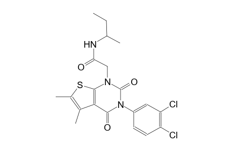 N-(sec-butyl)-2-(3-(3,4-dichlorophenyl)-5,6-dimethyl-2,4-dioxo-3,4-dihydrothieno[2,3-d]pyrimidin-1(2H)-yl)acetamide