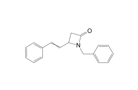 (4s)-1-benzyl-4-((e)-styryl)-2-azetidinone
