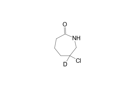 6-Chloro,6-deutero-azepan-2-one