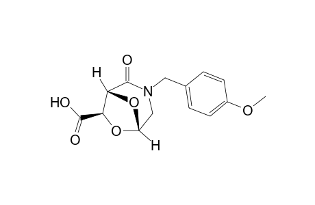 (1S,5R,6R)-3-[(4-methoxyphenyl)methyl]-4-oxidanylidene-7,8-dioxa-3-azabicyclo[3.2.1]octane-6-carboxylic acid