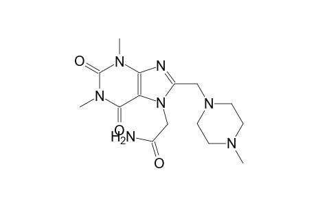 2-{1,3-dimethyl-8-[(4-methyl-1-piperazinyl)methyl]-2,6-dioxo-1,2,3,6-tetrahydro-7H-purin-7-yl}acetamide