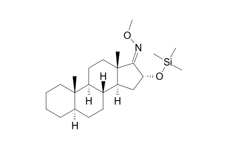 16.ALPHA.-[(TRIMETHYLSILYL)OXY]-5.ALPHA.-ANDROSTAN-17-ONE-17-(O-METHYLOXIME)