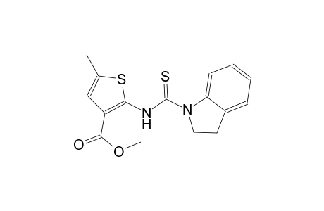 methyl 2-[(2,3-dihydro-1H-indol-1-ylcarbothioyl)amino]-5-methyl-3-thiophenecarboxylate