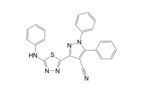 1,5-Diphenyl-3-[5-(phenylamino)-1,3,4-thiadiazol-2-yl]-1H-pyrazole-4-carbonitrile
