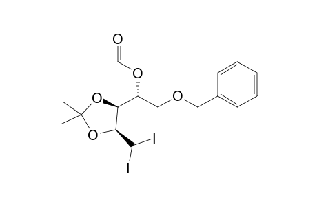 1-O-Benzyl-5-deoxy-2-O-formyl-5,5-diiodo-3,4-O-isopropylidene-D-arabinitol
