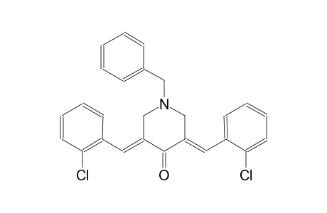 (3E,5E)-1-benzyl-3,5-bis(2-chlorobenzylidene)-4-piperidinone