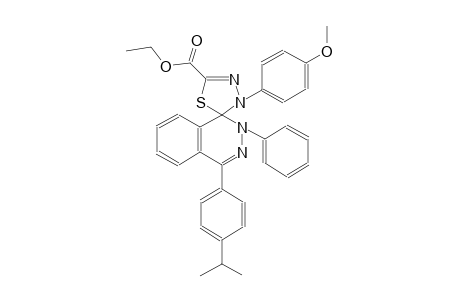ethyl 4-(4-isopropylphenyl)-3'-(4-methoxyphenyl)-2-phenyl-2H,3'H-spiro[phthalazine-1,2'-[1,3,4]thiadiazole]-5'-carboxylate