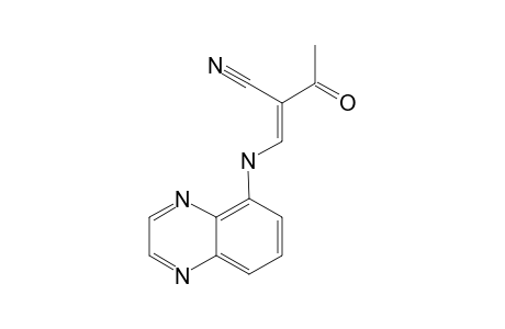 E-5-(2-ACETYL-2-NITRILETHYLENAMINO)-QUINOXALINE;E-ISOMER