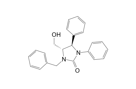 (trans)-5-(Hydroxymethyl)-1-benzyl-3,4-diphenylimidazolidin-2-one