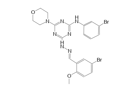 5-bromo-2-methoxybenzaldehyde [4-(3-bromoanilino)-6-(4-morpholinyl)-1,3,5-triazin-2-yl]hydrazone
