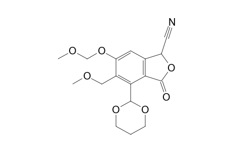4-[1',3']dioxane-2'-yl-6-methoxymethoxy-5-methoxymethyl-3-oxo-1,3-dihydroisobenzofuran-1-carbonitrile