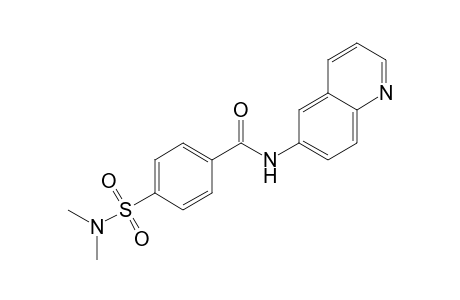 4-(dimethylsulfamoyl)-N-(6-quinolinyl)benzamide