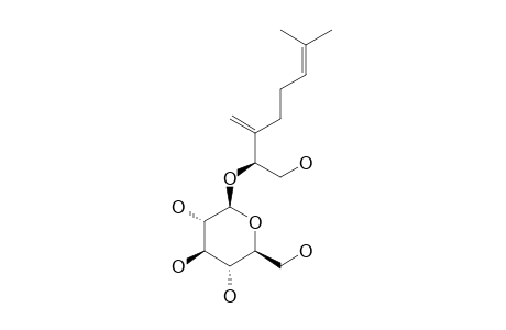 (2S)-3,7-DIMETHYLOCT-3(10),6-DIENE-1,2-DIOL-2-O-BETA-D-GLUCOPYRANOSIDE